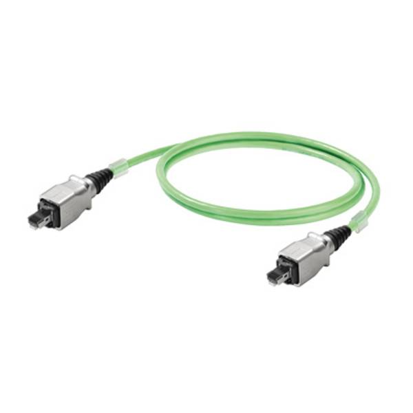 Weidmüller 1312690100 RJ45 síťové kabely, propojovací kabely CAT 5e S/UTP 10.00 m zelená samozhášecí, s ochranou 1 ks