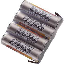 Akupack přijímače NiMH Conrad Energy AA, 4,8 V, 2300 mAh, Side by Side, s páj. hroty