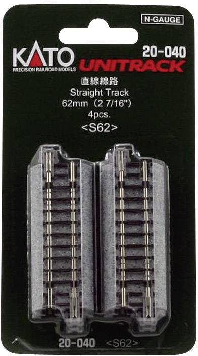 7078010 N Kato Unitrack rovná kolej 62 mm 4 ks