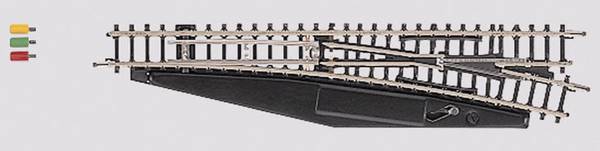 8563 kolej Z Märklin miniclub  výhybka, elektromagnetická, pravá 110 mm 13 ° 490 mm 1 ks