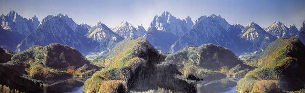 Faller 180512 H0 pozadí modelové železnice Neuschwanstein 3200 mm x 3200 mm x 1000 mm