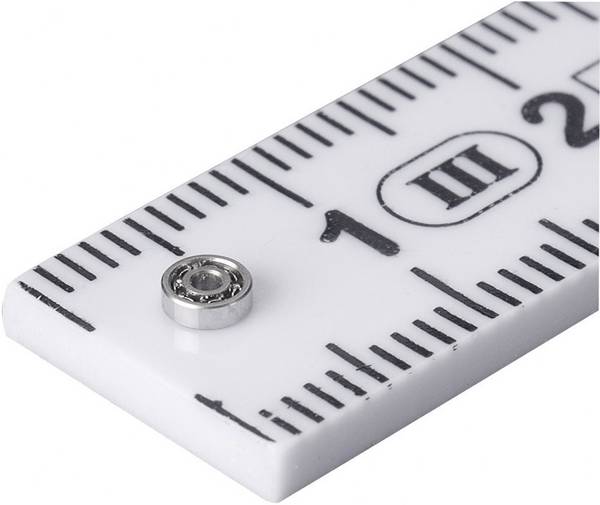 Reely  miniaturní kuličkové ložisko chromocel  vnitřní Ø: 2 mm vnější Ø: 6 mm počet otáček (max.): 85000 ot./min