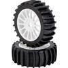 Kompletné kolesá Beach Carson Modellsport 900062 pre buggy, 115 mm, 1:8, 2 ks, biela