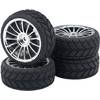 Kompletné kolesá V-Slick Reely 435c8 pre cestný model, 64 mm, 1:10, 4 ks, strieborná