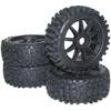 Kompletné kolesá Big Core Reely MV3693SBA3 pre buggy, 114 mm, 1:8, 4 ks, čierna