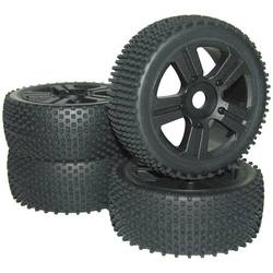 Kompletné kolesá Spike Reely D08B03NRSBA1 pre buggy, 113 mm, 1:8, 4 ks, čierna