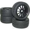 Kompletné kolesá Street Reely RA093SBA1 pre buggy, 106 mm, 1:8, 4 ks, čierna