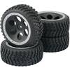 Kompletné kolesá Fighter Reely 538407C pre buggy, 85 mm, 1:10, 4 ks, čierna