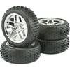 Kompletné kolesá Spike Reely 532075C pre buggy, 87 mm, 1:10, 4 ks, titánová