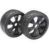 Kompletné kolesá Street Absima 2530003 pre buggy, 104 mm, 1:8, 2 ks, čierna