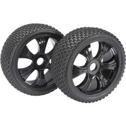 Buggy kolo Absima 3-Pin, 6 paprsků, 17 mm 6-hran, 1:8, černá, 2 ks (2520011)