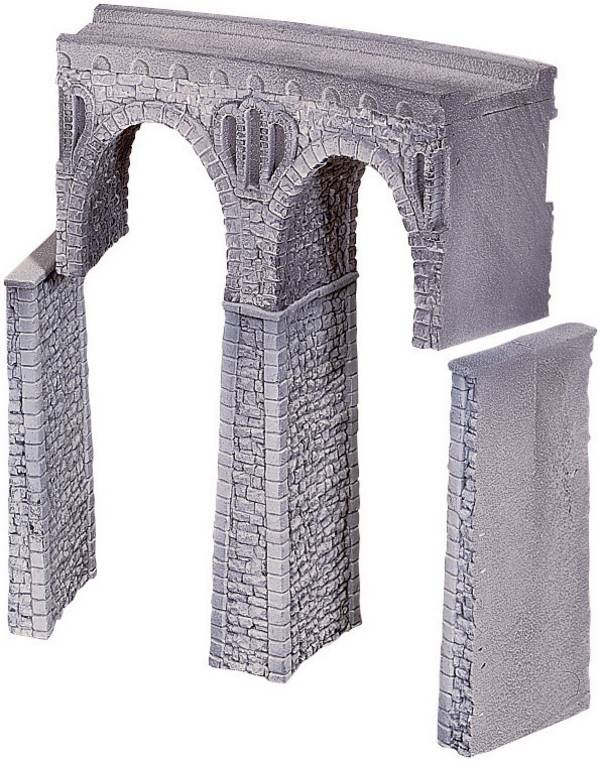 NOCH 58664 H0 viadukt z lámaného kamene 1kolejný univerzální (š x v) 44 mm x 245 mm