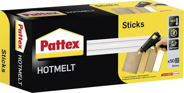 Pattex PTK1 lepicí tyčinky 11 mm 200 mm transparentní 1000 g 50 ks
