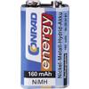 Akumulátor NiMH Conrad energy, 9 V, 160 mAh