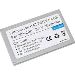 Li-Ion akumulátor pro videokameru MINOLTA NP-200, 3,7 V, 600 mAh, šedá