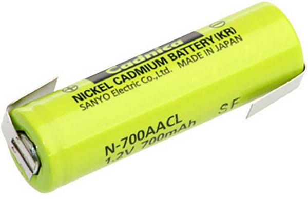 Panasonic AA ZLF speciální akumulátor AA pájecí špička ve tvaru Z Ni-Cd 1.2 V 700 mAh 1 ks