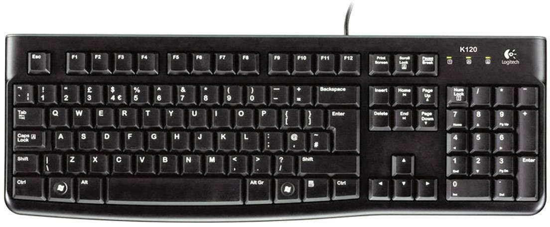Logitech K120 Business CH-Layout USB klávesnice švýcarská, QWERTZ černá-0