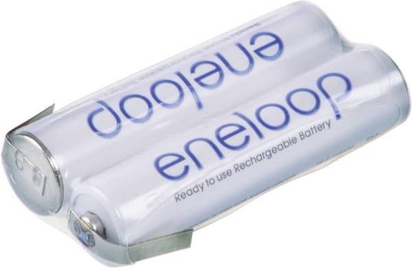 Panasonic eneloop Reihe F1x2 Akupack 2 x AAA pájecí špička ve tvaru Z Ni-MH 2.4 V 750 mAh