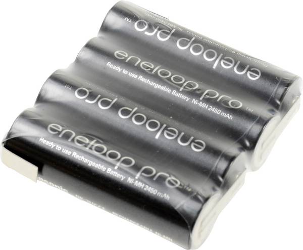 Akupack Ni-MH 4 AA pájecí špička ve tvaru Z Panasonic eneloop Pro F1x4 134282, 2450 mAh, 4.8 V