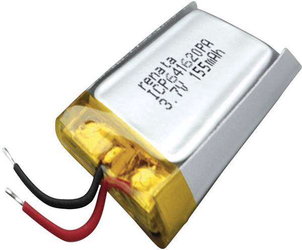 Renata ICP641620PA speciální akumulátor Prismatisch  s kabelem Li-Pol 3.7 V 165 mAh 1 ks