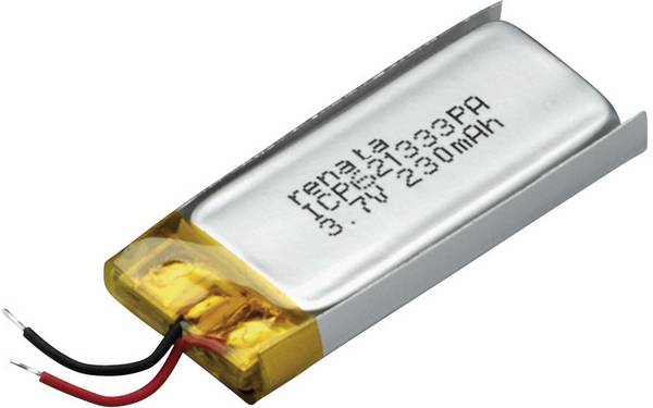 Renata ICP621333PA speciální akumulátor Prismatisch  s kabelem Li-Pol 3.7 V 240 mAh 1 ks