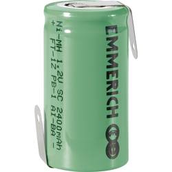 Emmerich NiMH-akumulátory so Z spájkovacími očkami SUB C 2400 mAh, FT-1Z