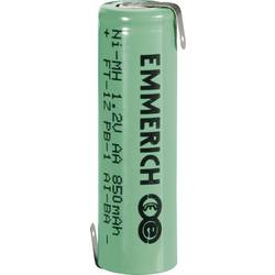 Špeciálny akumulátor Emmerich Mignon ZLF, mignon (AA), spájkovacia špička v tvare Z, Ni-MH, 1.2 V, 850 mAh