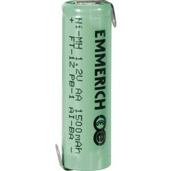 Emmerich NiMH-akumulátory so Z spájkovacími očkami AA 1500 mAh, FT-1Z