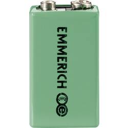 9 V akumulátor Ni-MH Emmerich 6LR61 255051, 200 mAh, 9.6 V, 1 ks