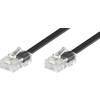 ISDN kabelová přípojka Wentronic, 4žilová, 3 m, černá