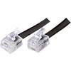 Telefonní kabel zástrčka RJ12, zástrčka RJ12 6p6c ⇔ zástrčka RJ12, zástrčka RJ12 6p6c, 3 m