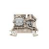 W-Series, Neutral conductor disconnect terminal, Rated cross-section: 2,5 mm², Busbar connection, Direct mounting Weidmüller WNT 2.5 10X3 BE, Tmavě béžová, 100 ks