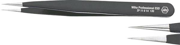 Wiha 32327 ESD jemná pinzeta, špičatá, středně jemná, 120 mm