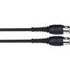 MIDI kabel Paccs HMD05BK010SD, Samec / samec, 1 m, černá