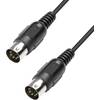 MIDI kabel Paccs HMD05BK015SD, Samec / samec, 1.5 m, černá