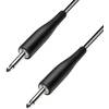 Instrumentální kabel s pogumováním JACK 6,3 mm Paccs, 6 m, černá