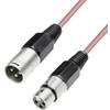 Patchkabel XLR (M) / XLR (F), 1 m, červená