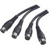 MIDI Double Line kabel Paccs HMD10BK050SD, 2x male / 2x male, 5 m, černá