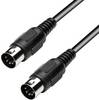 MIDI kabel černý Paccs HMD05BK100SD, (M) / (M), 10 m, černá
