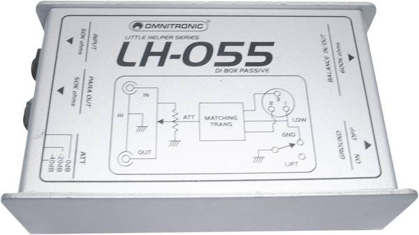 Omnitronic LH-055 pasivní DI box 1kanálový