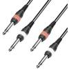 Double Line kabel 2x jack (M) 6,3 mm / 2x jack (M) 6,3 mm, 5 m