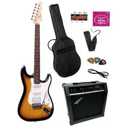 Sada elektrickej gitary MSA Musikinstrumente ST-6, sunburst, vr. púzdra, vr. zosilňovača