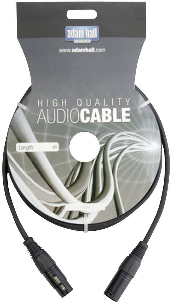 Audiokabel v obalu s textem 'Vysoce kvalitní audio kabel'. Černý kabel se dvěma konektory, délka na obalu není uvedena.