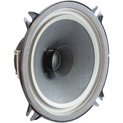 Kulatý reproduktorový modul s černou membránou a stříbrným okrajem, umístěný vertikálně. Vhodný pro audio aplikace nebo elektronické projekty.