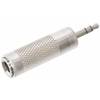 Redukce jack (M) 3,5 mm / jack(F) 6,3 mm (stereo)