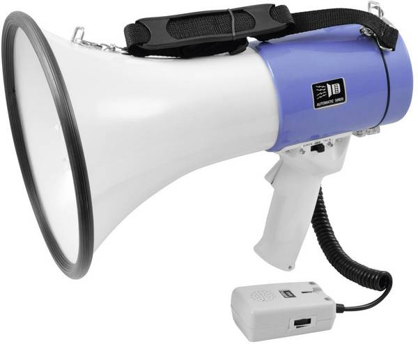 Omnitronic MP-25 Megaphone megafon s popruhem, s ručním mikrofonem