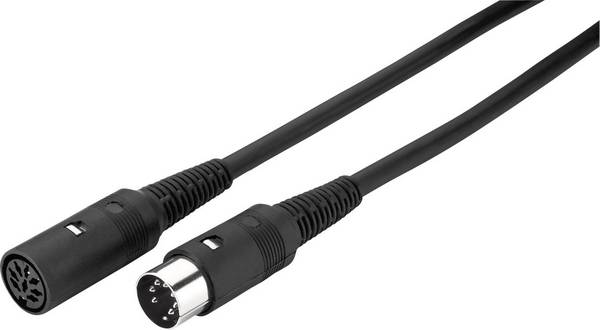 JTS MIDI  prodlužovací kabel [1x MIDI male - 1x MIDI female] 20.00 m černá