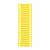 Žluté plastové mřížoví s obdélníkovými otvory, pravděpodobně součást stavebního zařízení nebo bezpečnostního vybavení, obdélníkového tvaru.