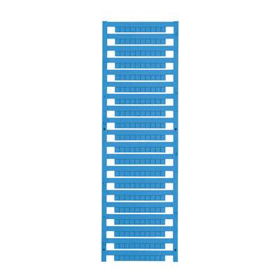 Modrý průmyslový mřížový rošt, vertikálně orientovaný, s pravidelnými obdélníkovými otvory, určený pro ventilační účely.