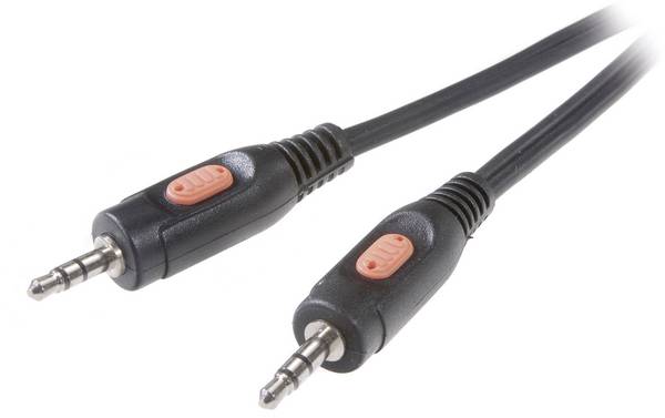 SpeaKa Professional SP-7870216 jack audio kabel [1x jack zástrčka 3,5 mm - 1x jack zástrčka 3,5 mm] 1.50 m černá